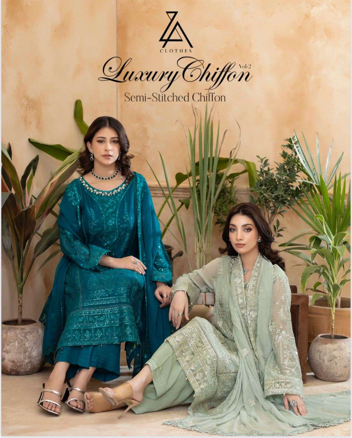 ZA Clothes Luxury Chiffon Vol-02 BY ZA